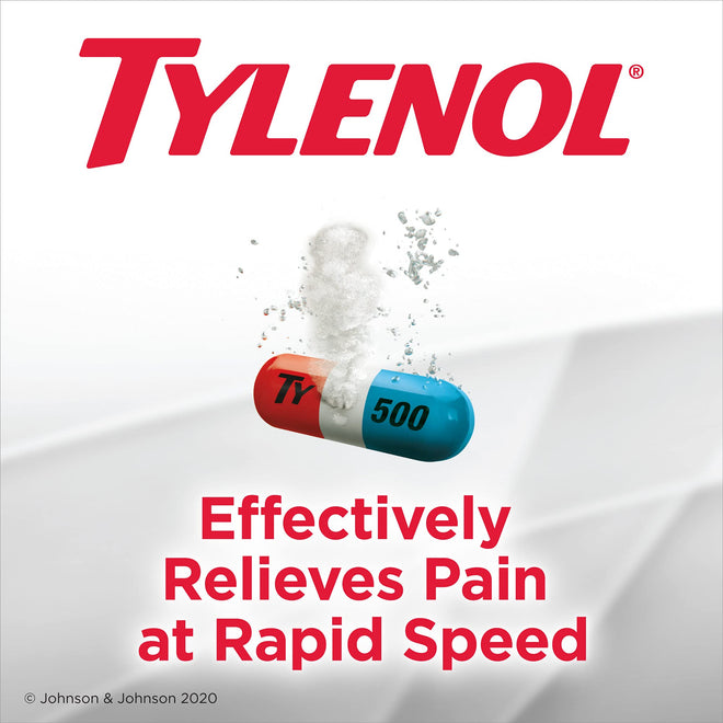 Tylenol Extra Strength Pain Reliever Medicine for Headache, Back Pain and to Reduce Fever, Acetaminophen Rapid Release Gelcaps, 500mg, 120 Gelcaps 🍁 All In One Marketplace Canada