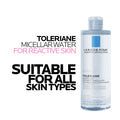 La Roche Posay Toleriane Micellar Water for Reactive Skin, Gently Cleanses & Removes Makeup, Formulated with Glycerin for Hydration, Fragrance-Free & Alcohol-Free, Recommended by Dermatologists, 400ml 🍁 All In One Marketplace Canada
