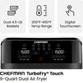 Chefman TurboFry 9-Qt. Dual-Basket Air Fryer with Sync Finish, One-Touch Digital Control, & Shake Reminder for Quick, Healthy, Family-Sized Meals, Black 🍁 All In One Marketplace Canada