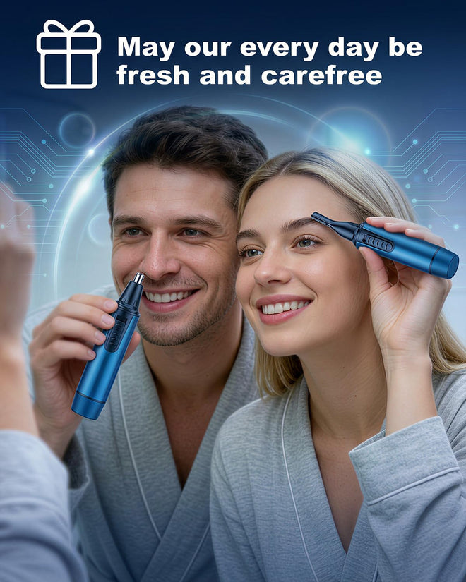 Nose Hair Trimmer for Men and Women Professional USB Rechargeable Ear and Nose Trimmer for Ear Eyebrow Facial Hair Trimmer Body Grooming Kit IPX7 Waterproof Dual Edge Blades for Easy Cleansing 🍁 All In One Marketplace Canada