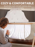 Baby Bassinet, Basinet Bedside Sleeper with Waterproof Bassinet Sheets and Soft Mattress, Safe Adjustable Height Bedside Bassinets with Wheels, Girl/Boy Bassinets, Jestonten (Khaki) 🍁 All In One Marketplace Canada