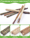 TINDTOP Silvervine Sticks for Cats, 10 Pack Natural Catnip Chew Toys for Kittens Teeth Cleaning, Matatabi Dental Care, Increase Appetite, Calm Cat Anxiety and Stress, Aggressive Chewers Cat Dental Toy 🍁 All In One Marketplace Canada