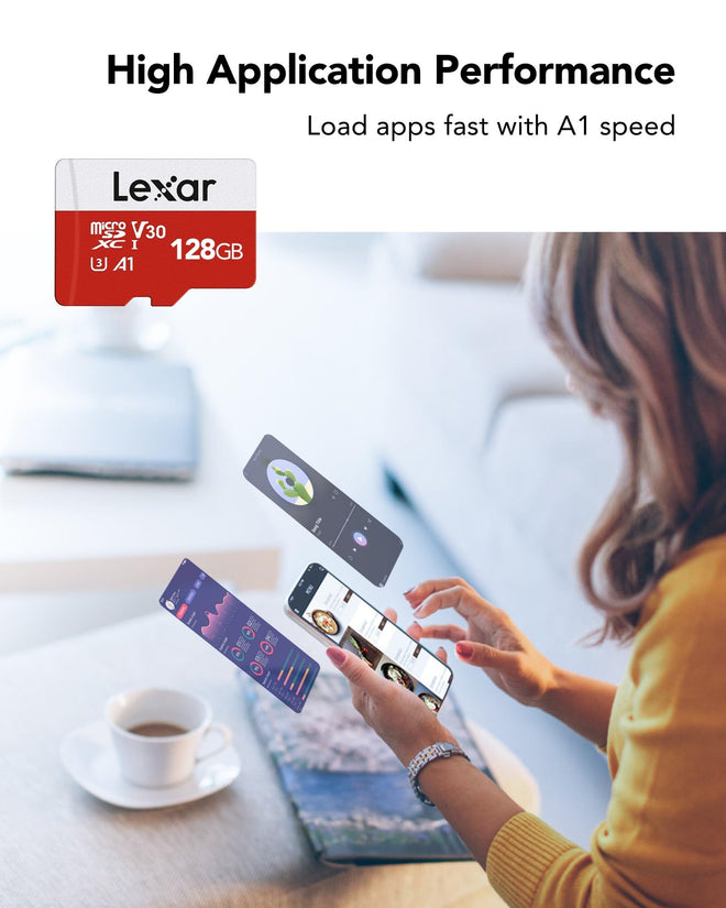 Lexar E-Series 128GB Micro SD Card 2 Pack, microSDXC UHS-I Flash Memory Card with Adapter, 100MB/s, C10, U3, A1, V30, Full HD, 4K UHD, High Speed TF Card 🍁 All In One Marketplace Canada