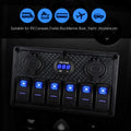 Kohree 6 Gang 12V Switch Panel with Dual QC3.0 USB Slot Socket 🍁 All In One Marketplace Canada