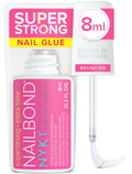 NYK1 Super Strong Nail Glue For Press On Nails, Nail Tips And Acrylic Nails (8ml) Nail Bond Brush On Nail Glue For Acrylics Glue On Nails And Fake Nails With Glue Brush for Stick On Nails Tips 🍁 All In One Marketplace Canada