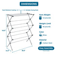 Honey-Can-Do Oversize Collapsible Clothes Drying Rack DRY-09066 Silver, 50 lbs 🍁 All In One Marketplace Canada