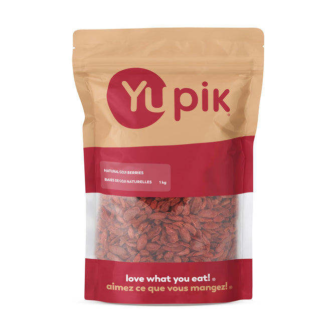 Yupik Natural Dried Goji Berries, 1 kg, Gluten-Free, GMO-Free, Dried Fruits, Wolfberries, No Sugar Added, Superfood, High in Vitamin A and C, Source of Fiber, Healthy Snacks, Ideal for Baking 🍁 All In One Marketplace Canada
