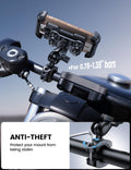 Lamicall Motorcycle Phone Mount Holder - [Dual Vibration Dampener] [720° Adjustment Arm] Motorcycle Cell Phone Holder, Bike Handlebar Phone Mount for iPhone 17 Pro/Air/16/15/14 Pro Max, 4.7-6.7" Phone 🍁 All In One Marketplace Canada