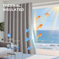 Joydeco Blackout Curtains 2 Panels - Natural Linen Curtains 84 Inch Long, Thermal Insulated Linen Light Blocking Drapes, Rod Pocket & Back Tabs, Darkening Privacy for Living Room Bedroom 🍁 All In One Marketplace Canada