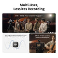 DJI Mic 3 (2 TX + 1 RX + Charging Case), Wireless Microphone for iPhone/Camera/Android, Ultralight, Adaptive Gain Control for Balanced Volume, Dual Band Anti-Interference, 28hrs Use, Vlog 🍁 All In One Marketplace Canada