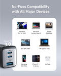 Anker USB C Charger Block(Nano II 65W), iPhone Charger 3-Port Fast Foldable, Wall Charger for iPhone 17/16/16 Pro, MacBook Pro/Air, iPad Pro, Galaxy S20, Dell XPS 13, Note 20/10+, Steam Deck, and More 🍁 All In One Marketplace Canada