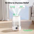 Homvana 3.6L Top-Fill Humidifiers for Bedroom Home, 360° Cool Mist, 16dB 🍁 All In One Marketplace Canada