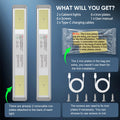 MCGOR 10inch Under Cabinet Lighting, 2 Pack Rechargeable Motion Sensor Light Indoor, 5 Levels Dimmable Magnetic Closet Lights, Wireless Under Counter Lights for Kitchen, Stairs 🍁 All In One Marketplace Canada