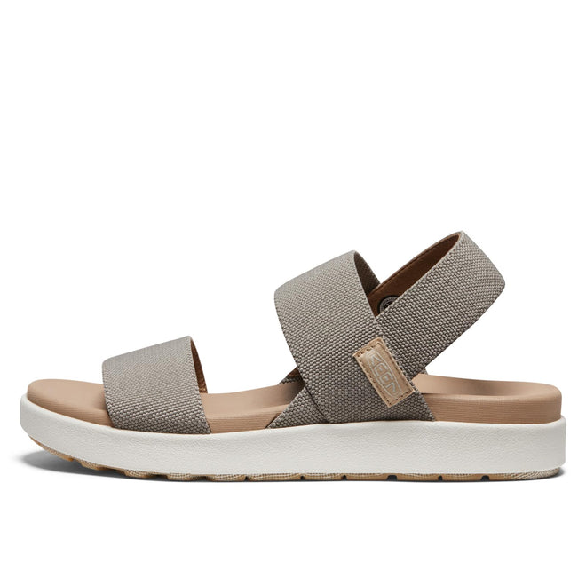 KEEN Women's Elle Backstrap Casual Platform Open Toe Wedge Sandals, Brindle/Birch, 8 🍁 All In One Marketplace Canada