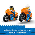 LEGO City Motorcycle Transporter Building Toy for Boys & Girls - Pretend Play Set for Preschool Kids, Ages 4+ - Flatbed Truck Toy W/2 Toy Motorcycles & 2 Minifigures - Gift Idea for Birthdays - 60491 🍁 All In One Marketplace Canada