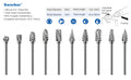 Sworker 10Pcs 1/8" Shank Carbide Burrs Set Bits Compatible with Dremel Metal Grinding Wood Stone Carving Cutting Engraving Grinder Kit Attachment Rotary Tool Accessories 🍁 All In One Marketplace Canada