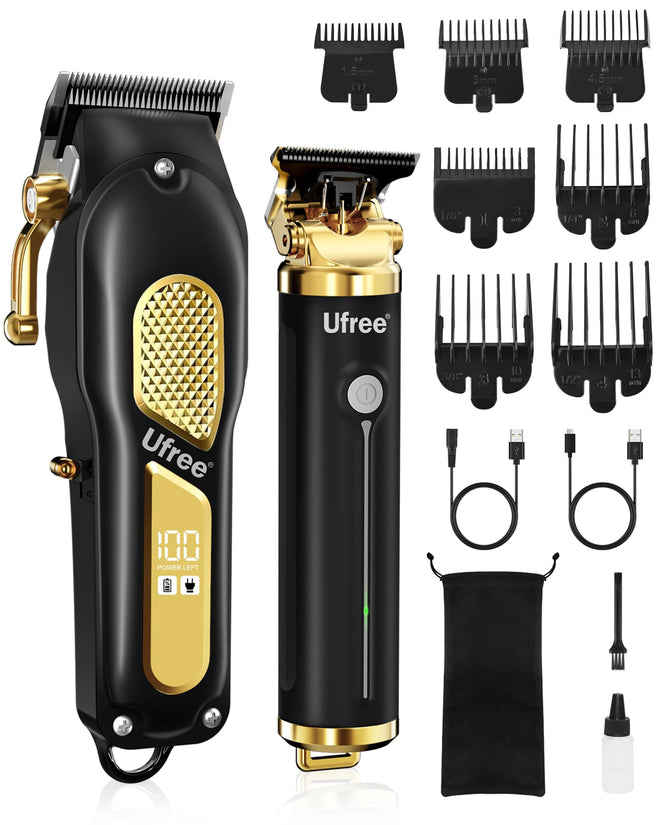 Ufree Hair Clippers for Men, Clippers and Trimmers Set, Cordless Barber Clippers, Grooming Kit, Gifts for Men 🍁 All In One Marketplace Canada