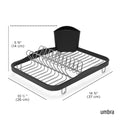 Umbra Sinkin Dish Drying Rack – Drainer Caddy with Removable Cutlery Holder – Use in Sink or On Counter, Standard, Black/Nickel 🍁 All In One Marketplace Canada