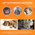 Cat Feather Toys, Cat Toys Wand, Interactive Cat Toy with Super Suction Cup, 2 PCS Cat Wand Toy and 6 PCS Feather Replacements with Bell, Interactive Cat Toy Kitten Toys for Indoor Play Chase Exercise (Natural) 🍁 All In One Marketplace Canada