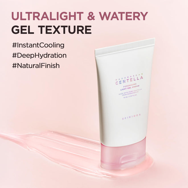 SKIN1004 Madagascar Centella Poremizing Light Gel Cream 2.53 fl.oz (75ml) | Tightens Pores | Soothes Irritated Skin 🍁 All In One Marketplace Canada