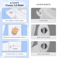 TUSHY Classic 3.0 Non-Electric Bidet Toilet Attachment, Experience a Superior Fresh Water Clean (Slim Fit, Easily Installs Under Toilet Seat, Adjustable Spray, Self Cleaning Nozzle), Bamboo Knob 🍁 All In One Marketplace Canada