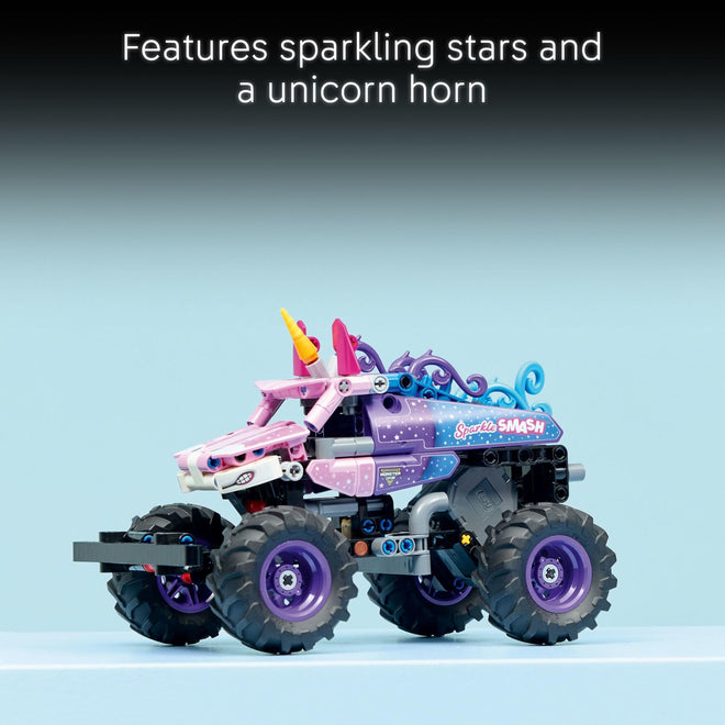 LEGO Technic Monster Jam Sparkle Smash Pull-Back Truck Toy for Boys & Girls - Monster Truck Building Toy W/Pull-Back Racing Action for Kids, Ages 7+ - Gift Idea for Birthdays - 42220 🍁 All In One Marketplace Canada
