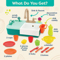 B. toys Play Sink, Splash-n-Scrub Sink with Running Water Faucet 🍁 All In One Marketplace Canada