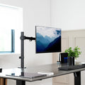 VIVO Single Monitor Arm Desk Mount, Holds Screens up to 32 inch Regular and 38 inch Ultrawide, Fully Adjustable Stand with C-Clamp and Grommet Base, VESA 75x75mm or 100x100mm, Black, STAND-V001 🍁 All In One Marketplace Canada