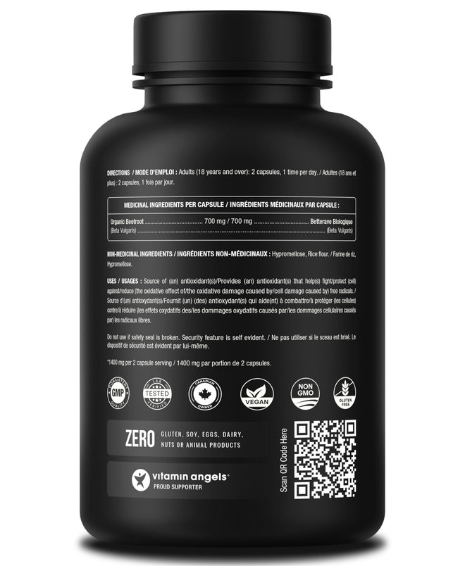 Organic Beetroot Capsules – 180 Count - Beet Root Supplement For Women & Men – Beetroot Juice Alternative – Nitric Oxide & Circulation Support – Antioxidant Beetroot Supplement - 1,400mg per Serving 🍁 All In One Marketplace Canada