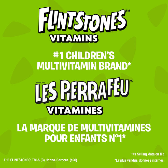 FLINTSTONES Complete Chewable Multivitamin for Kids, Aspartame-Free, with Vitamin A, C6, B12, C, D, e, & Calcium 150 count 🍁 All In One Marketplace Canada