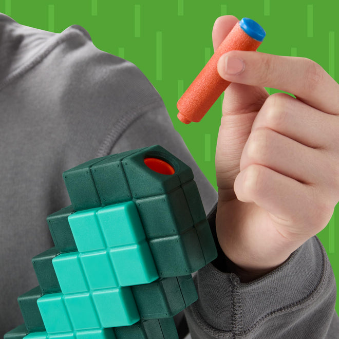 Nerf Minecraft Sword Dart Blaster, Pull Back Priming, Foam Edge, 8 Nerf N1 Darts, Ages 8+ 🍁 All In One Marketplace Canada