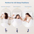 Pillows Standard Size Set of 4 - Bed Pillows for Sleeping 4 Pack, Cooling Supportive Hotel Pillows with Premium Soft Down Alternative Fill for Side Stomach and Back Sleepers 🍁 All In One Marketplace Canada