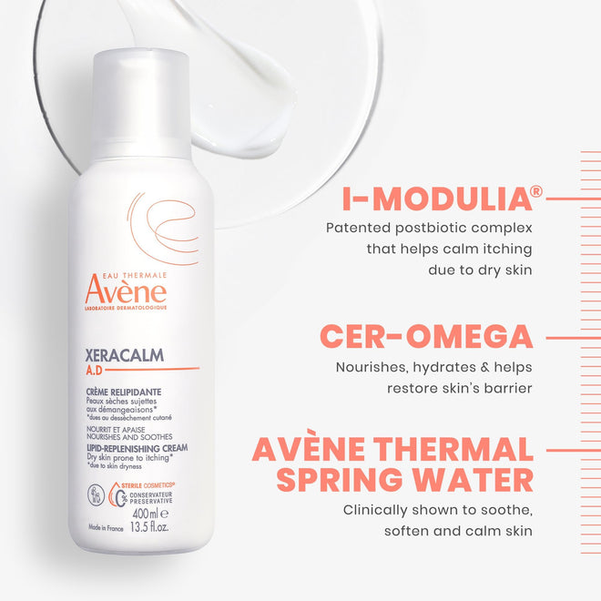 Eau Thermale Avene XeraCalm a.d lipid-replenishing cream, eczema moisturizer, 400 ml 🍁 All In One Marketplace Canada