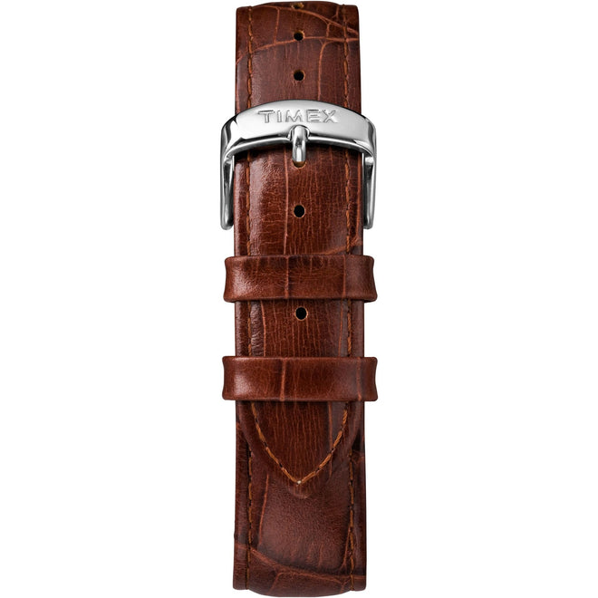Timex Men's TW2R63800 Easy Reader 38mm Brown/Blue Croco Pattern Leather Strap Watch 🍁 All In One Marketplace Canada