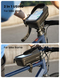 Lamicall Bike Frame Bag Waterproof - [Quick Install & Remove] 1.3L Bike Phone Bag with Sensitive Touch Screen, Bike Phone Holder with Rain Cover, Bicycle Top Tube Bag, Bike Accessories for Phones 4-7" 🍁 All In One Marketplace Canada