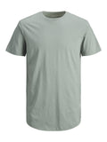 JACK & JONES Men's Long Line Fit T-Shirt JJENOA TEE SS Crew Neck NOOS White Medium 🍁 All In One Marketplace Canada