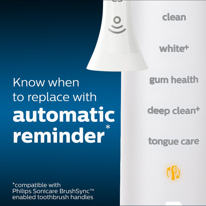 Philips Sonicare DiamondClean Electric Toothbrush Heads, Motorized Sonicare Toothbrush Heads, BrushSync Technology, Brush Head Pack (2 Heads), White, HX6062/65 🍁 All In One Marketplace Canada