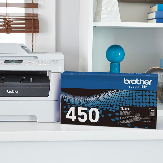 Brother original TN450 High-Yield Black Toner Cartridge, higher yield for value, original toner replacement cartridges, for Brother laser printers DCP-7060D, FAX-2840, HL-2230, MFC-7240 and more 🍁 All In One Marketplace Canada