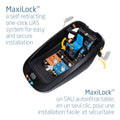 Maxi Cosi Mico Infant Car Seat Base - Compatible with All Mico Infant Car Seats, Adjustable, Anti-Rotation Stability Leg, Integrated Belt Lockoff, Self-Retracting One-Click UAS System, Black 🍁 All In One Marketplace Canada