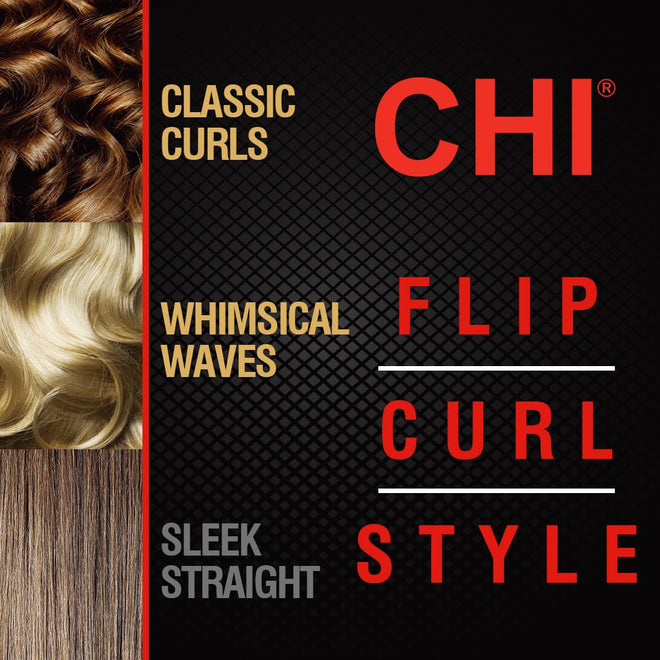 CHI Original Digital Ceramic Hairstyling Iron, Hair Straightener Delivers Shiny, Smooth Results, Even Heat for Less Damage, 1" Iron, Piano Black 🍁 All In One Marketplace Canada