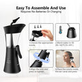 Manual Ear Wax Removal Kit - One-Hand Control Ear Cleaner Tool, Easy to Use Ear Irrigation Flushing System with Soft Silicone Tip for Effective & Safe to Clean Ear Built Up Wax Home Use(Black) 🍁 All In One Marketplace Canada