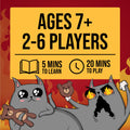 Exploding Kittens The Board Game Superfan, 2-6 Players, Age 7+ 🍁 All In One Marketplace Canada