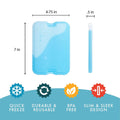 Cool Coolers by Fit + Fresh, 8 Pack XL Slim Ice Pack, Quick Freeze Space Saving Reusable Ice Packs for Lunch Boxes, Lunch Bags or Coolers, Green 🍁 All In One Marketplace Canada