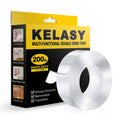 Double Sided Mounting Tape,1.2" x 200",Heavy Duty Removable Nano Adhesive Tape for Walls,Adhesive Strips Strong Sticky Gel Grip Tape,Transparent Poster Tape Wall Tape for Picture Carpet Decoration 🍁 All In One Marketplace Canada