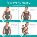 Infantino Flip 4-in-1 Baby Carrier Convertible Ergonomic, Gray 🍁 All In One Marketplace Canada