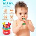 hahaland Montessori Toys for 1 Year Old - Toddler Toys for 1 2 Year Old Boys Girls Toy, Montessori Educational Baby Toy 6-12-18 Months, 10 in 1 Fishing Game with Baby Stacking Cups 🍁 All In One Marketplace Canada