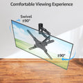 MOUNTUP TV Wall Mounts for Most 26-60 Inches TVs, Full Motion TV Bracket with Swivel and Extension, Articulating Arms, Tilt, Leveling, Single Stud Design, Max VESA 400x400mm up to 77lbs, MU0009 🍁 All In One Marketplace Canada