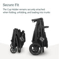 UPPAbaby Cup Holder for Vista, Cruz, Minu Strollers - Quick, Intuitive Attachment + Removal - Securely Holds Various Size Beverages - BPA Free + Dishwasher Safe - Folds Attached 🍁 All In One Marketplace Canada