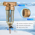 iSpring WSP-50 Reusable Whole House Spin Down Sediment Water Filter 50 Micron, 1" MNPT + 3/4" FNPT, Brass, Wrench included 🍁 All In One Marketplace Canada