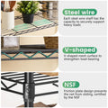 FDW Storage Shelves,Wire Shelving Unit Metal Shelves Heavy Duty Layer Rack Storage Rack Adjustable Utility (Black, 36" x 14" x 54") 🍁 All In One Marketplace Canada